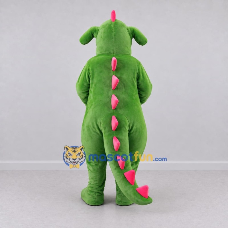 Custom Green and Pink Dragon Character Mascot Costume Adult Full Body Suit for Theme Parties Custom Green and Pink Dragon Character Mascot Costume Adult Full Body Suit for Theme Parties