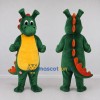 Custom Green and Orange Dragon Character Mascot Costume Adult Full Body Suit for Theme Parties Custom Green and Orange Dragon Character Mascot Costume Adult Full Body Suit for Theme Parties