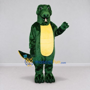 Custom Dark Green and Yellow Dinosaur Character Mascot Costume Adult Full Body Suit for Dinosaur Events Custom Dark Green and Yellow Dinosaur Character Mascot Costume Adult Full Body Suit for Dinosaur Events