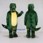Custom Dark Green and Yellow Dinosaur Character Mascot Costume Adult Full Body Suit for Dinosaur Events