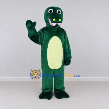 Custom Dark Green and Cream Dinosaur Character Mascot Costume Adult Full Body Suit for Dinosaur Events Custom Dark Green and Cream Dinosaur Character Mascot Costume Adult Full Body Suit for Dinosaur Events