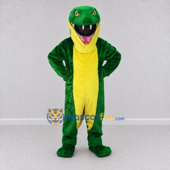 Custom Green and Yellow Dinosaur Character Mascot Costume Adult Full Body Suit for Dinosaur Events Custom Green and Yellow Dinosaur Character Mascot Costume Adult Full Body Suit for Dinosaur Events
