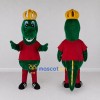 Custom Green and Red Dinosaur King Character Mascot Costume Adult Full Body Suit for Theme Parties Custom Green and Red Dinosaur King Character Mascot Costume Adult Full Body Suit for Theme Parties