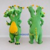 Custom Green and Yellow Three-Headed Dragon Mascot Costume Adult Full Body Suit for Theme Parties Custom Green and Yellow Three-Headed Dragon Mascot Costume Adult Full Body Suit for Theme Parties