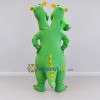 Custom Green and Yellow Three-Headed Dragon Mascot Costume Adult Full Body Suit for Theme Parties Custom Green and Yellow Three-Headed Dragon Mascot Costume Adult Full Body Suit for Theme Parties