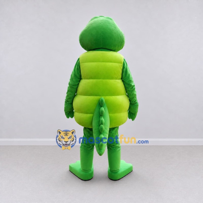 Custom Green and Yellow Turtle Character Mascot Costume Adult Full Body Suit for School Events Custom Green and Yellow Turtle Character Mascot Costume Adult Full Body Suit for School Events