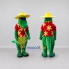 Custom Green and Red Crocodile in a Tropical Shirt Mascot Costume Adult Full Body Suit for Summer Events Custom Green and Red Crocodile in a Tropical Shirt Mascot Costume Adult Full Body Suit for Summer Events