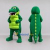 Custom Green and Yellow Crocodile Character Mascot Costume Adult Full Body Suit for Wildlife Events Custom Green and Yellow Crocodile Character Mascot Costume Adult Full Body Suit for Wildlife Events