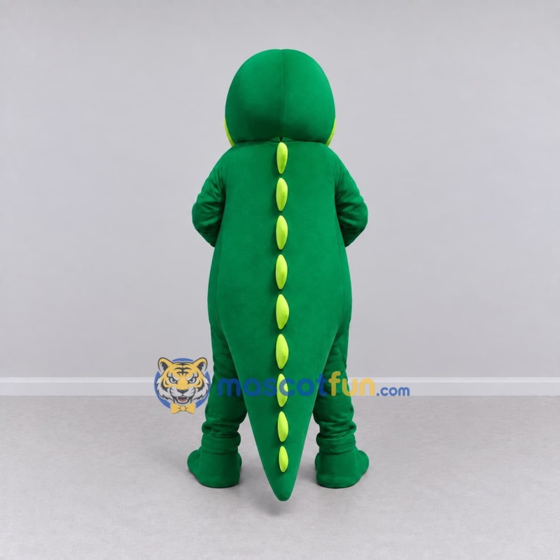 Custom Green and Yellow Crocodile Character Mascot Costume Adult Full Body Suit for Wildlife Events Custom Green and Yellow Crocodile Character Mascot Costume Adult Full Body Suit for Wildlife Events