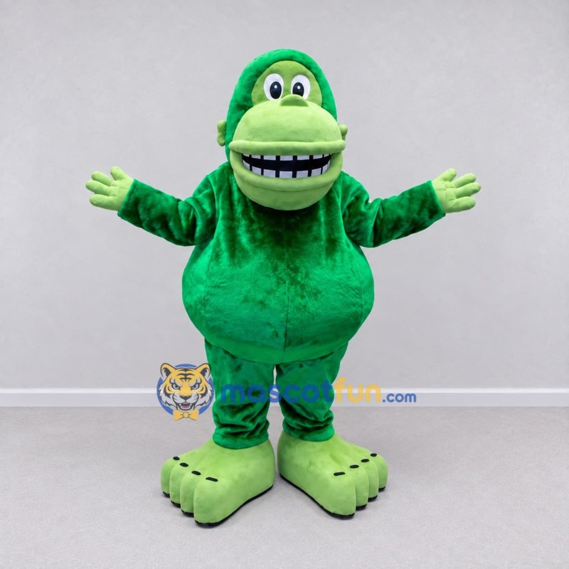 Custom Green Monkey Character Mascot Costume Adult Full Body Suit for Monkey Events Custom Green Monkey Character Mascot Costume Adult Full Body Suit for Monkey Events