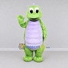 Custom Light Green and Purple Dinosaur Character Mascot Costume Adult Full Body Suit for Dinosaur Events Custom Light Green and Purple Dinosaur Character Mascot Costume Adult Full Body Suit for Dinosaur Events