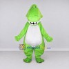 Custom Light Green and White Dinosaur Character Mascot Costume Adult Full Body Suit for Dinosaur Events Custom Light Green and White Dinosaur Character Mascot Costume Adult Full Body Suit for Dinosaur Events