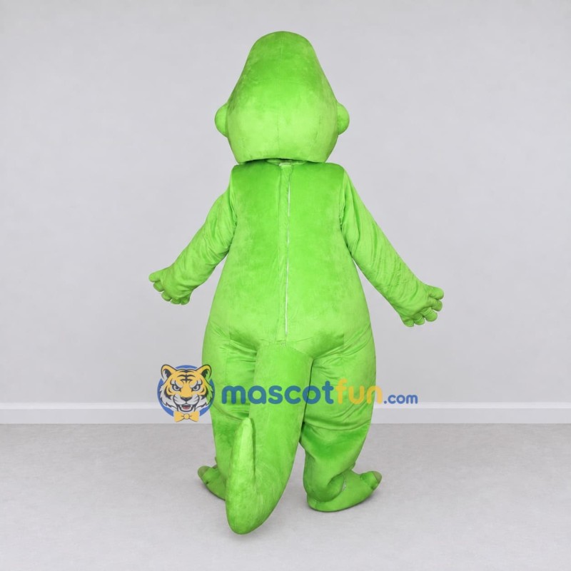 Custom Light Green and White Dinosaur Character Mascot Costume Adult Full Body Suit for Dinosaur Events Custom Light Green and White Dinosaur Character Mascot Costume Adult Full Body Suit for Dinosaur Events