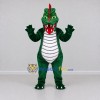 Custom Dark Green and Red Dragon Character Mascot Costume Adult Full Body Suit for Theme Parties