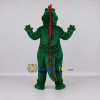 Custom Dark Green and Red Dragon Character Mascot Costume Adult Full Body Suit for Theme Parties