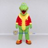 Custom Light Green and Red Crocodile in a Jacket Mascot Costume Adult Full Body Suit for Theme Parties Custom Light Green and Red Crocodile in a Jacket Mascot Costume Adult Full Body Suit for Theme Parties