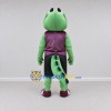 Custom Green and Purple Crocodile Character in Sportswear Mascot Costume Adult Full Body Suit for Sports Events Custom Green and Purple Crocodile Character in Sportswear Mascot Costume Adult Full Body Suit for Sports Events
