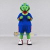 Custom Green and Blue Crocodile in Sportswear Mascot Costume Adult Full Body Suit for Sports Events Custom Green and Blue Crocodile in Sportswear Mascot Costume Adult Full Body Suit for Sports Events
