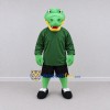 Custom Green and Black Crocodile in Sportswear Mascot Costume Adult Full Body Suit for Sports Events Custom Green and Black Crocodile in Sportswear Mascot Costume Adult Full Body Suit for Sports Events