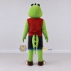 Custom Green and Red Crocodile Character in Sportswear Mascot Costume Adult Full Body Suit for Sports Events Custom Green and Red Crocodile Character in Sportswear Mascot Costume Adult Full Body Suit for Sports Events