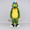 Custom Green and Yellow Crocodile Character with a Cap Mascot Costume Adult Full Body Suit for School Events Custom Green and Yellow Crocodile Character with a Cap Mascot Costume Adult Full Body Suit for School Events