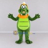 Custom Green and Orange Dragon Character with a Party Hat Mascot Costume Adult Full Body Suit for Theme Parties Custom Green and Orange Dragon Character with a Party Hat Mascot Costume Adult Full Body Suit for Theme Parties