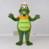 Custom Green and Orange Dragon Character with a Party Hat Mascot Costume Adult Full Body Suit for Theme Parties Custom Green and Orange Dragon Character with a Party Hat Mascot Costume Adult Full Body Suit for Theme Parties