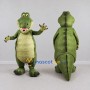 Custom Olive Green and Cream Crocodile Character Mascot Costume Adult Full Body Suit for Wildlife Events