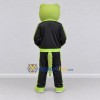 Custom Light Green and Black Gecko Character in a Tracksuit Mascot Costume Adult Full Body Suit for Sports Events Custom Light Green and Black Gecko Character in a Tracksuit Mascot Costume Adult Full Body Suit for Sports Events