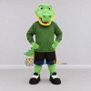 Custom Green and Black Crocodile in Sportswear Mascot Costume Adult Full Body Suit for Sports Events Custom Green and Black Crocodile in Sportswear Mascot Costume Adult Full Body Suit for Sports Events