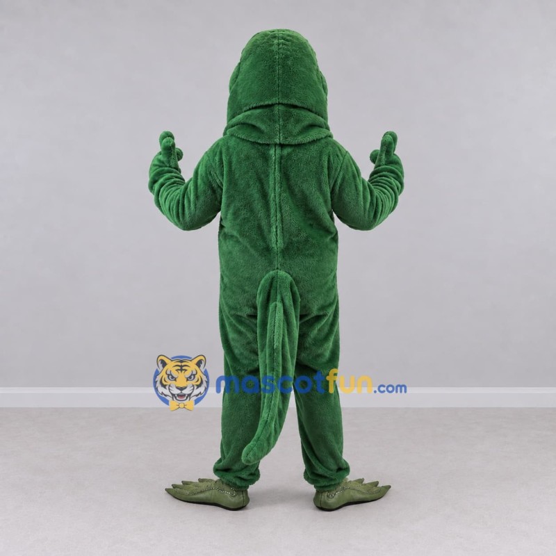 Custom Green and Yellow Reptile Character Mascot Costume Adult Full Body Suit for Wildlife Events Custom Green and Yellow Reptile Character Mascot Costume Adult Full Body Suit for Wildlife Events
