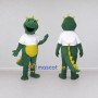 Custom Green and White Dragon Character in a Shirt Mascot Costume Adult Full Body Suit for School Events