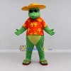 Custom Green and Red Crocodile in a Tropical Shirt Mascot Costume Adult Full Body Suit for Summer Events Custom Green and Red Crocodile in a Tropical Shirt Mascot Costume Adult Full Body Suit for Summer Events