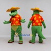 Custom Green and Red Crocodile in a Tropical Shirt Mascot Costume Adult Full Body Suit for Summer Events Custom Green and Red Crocodile in a Tropical Shirt Mascot Costume Adult Full Body Suit for Summer Events