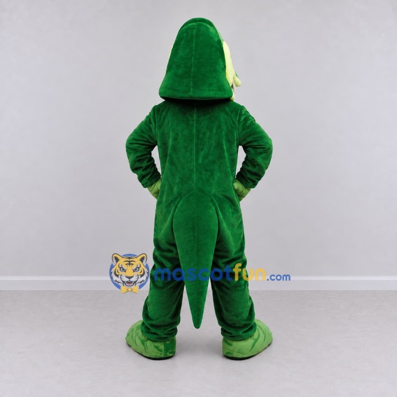 Custom Green and Cream Crocodile Mascot Costume Adult Full Body Suit for Wildlife Events Custom Green and Cream Crocodile Mascot Costume Adult Full Body Suit for Wildlife Events