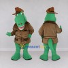 Custom Green and Brown Crocodile in an Explorer Outfit Mascot Costume Adult Full Body Suit for Theme Parties Custom Green and Brown Crocodile in an Explorer Outfit Mascot Costume Adult Full Body Suit for Theme Parties
