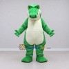 Custom Green and White Crocodile Character Mascot Costume Adult Full Body Suit for Wildlife Events Custom Green and White Crocodile Character Mascot Costume Adult Full Body Suit for Wildlife Events