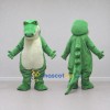 Custom Green and White Crocodile Character Mascot Costume Adult Full Body Suit for Wildlife Events Custom Green and White Crocodile Character Mascot Costume Adult Full Body Suit for Wildlife Events
