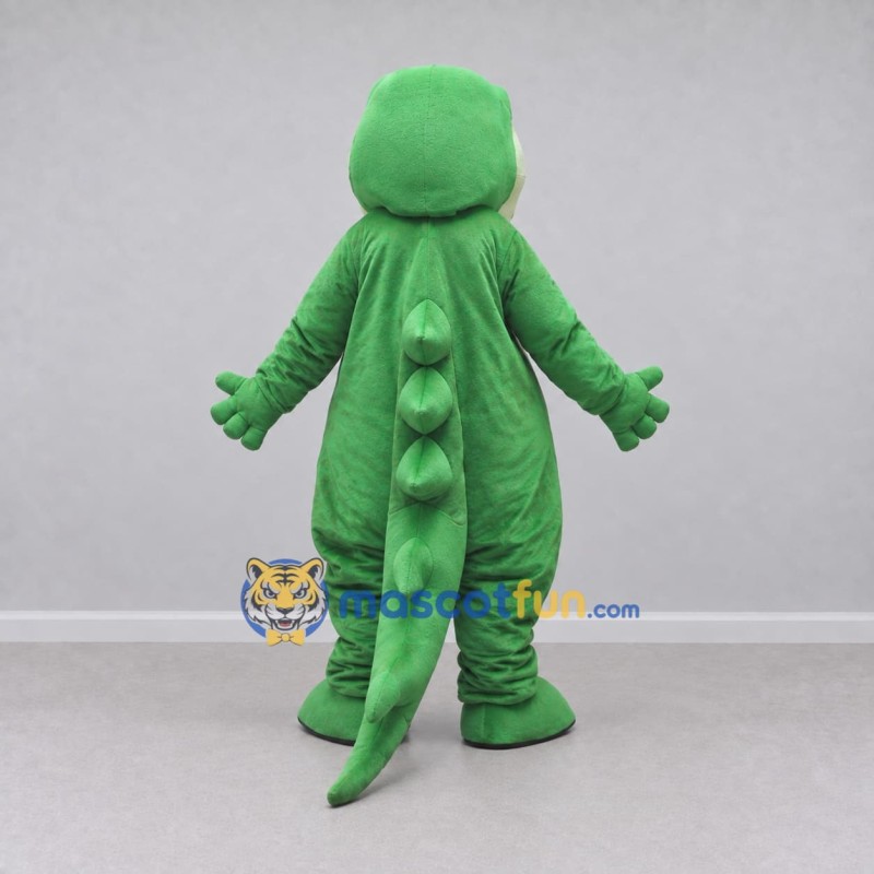 Custom Green and White Crocodile Character Mascot Costume Adult Full Body Suit for Wildlife Events Custom Green and White Crocodile Character Mascot Costume Adult Full Body Suit for Wildlife Events