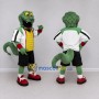 Custom Green and White Cobra in Sportswear Mascot Costume Adult Full Body Suit for Sports Events
