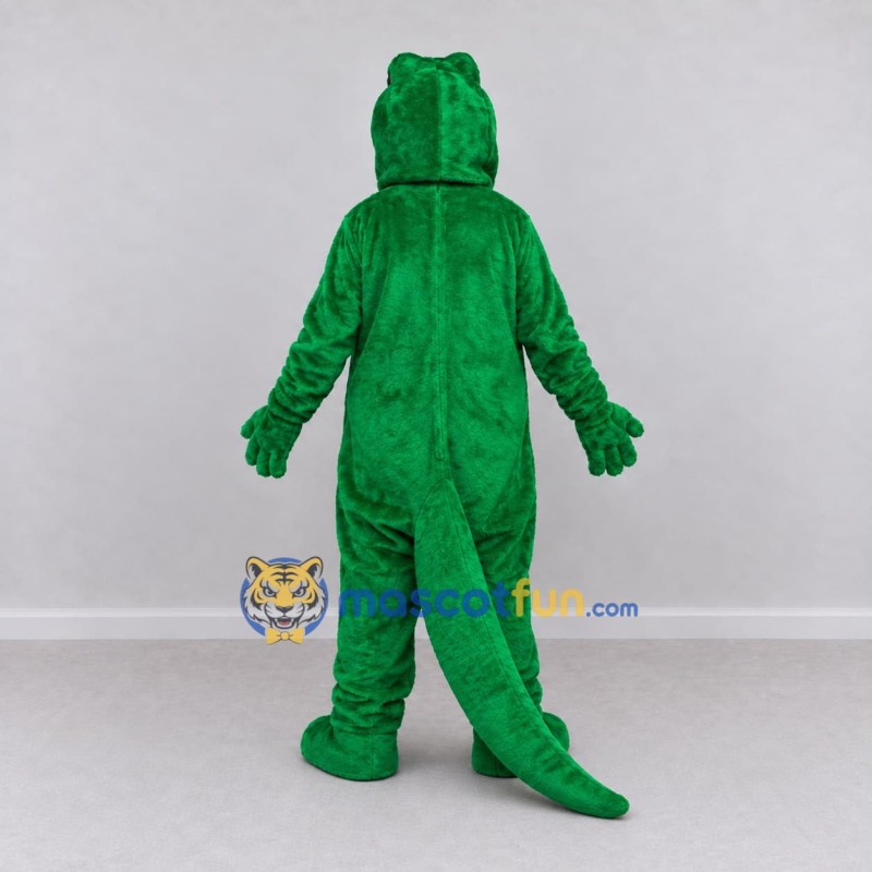 Custom Green and Yellow Crocodile Mascot Costume Adult Full Body Suit for Wildlife Events Custom Green and Yellow Crocodile Mascot Costume Adult Full Body Suit for Wildlife Events