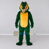 Custom Dark Green and Yellow Crocodile Mascot Costume Adult Full Body Suit for Wildlife Events
