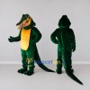 Custom Dark Green and Yellow Crocodile Mascot Costume Adult Full Body Suit for Wildlife Events