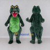 Custom Dark Green Fierce Dinosaur Character Mascot Costume Adult Full Body Suit for Dinosaur Events