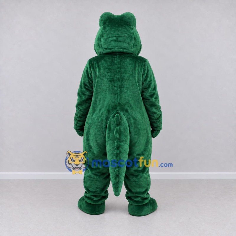 Custom Green and Yellow Crocodile Character Mascot Costume Adult Full Body Suit for Wildlife Events
