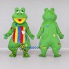 Custom Green and Multicolor Frog Character Mascot Costume Adult Full Body Suit for School Events Custom Green and Multicolor Frog Character Mascot Costume Adult Full Body Suit for School Events