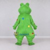 Custom Green and Multicolor Frog Character Mascot Costume Adult Full Body Suit for School Events Custom Green and Multicolor Frog Character Mascot Costume Adult Full Body Suit for School Events