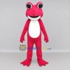 Custom Red and White Frog Mascot Costume Adult Full Body Suit for School Events Custom Red and White Frog Mascot Costume Adult Full Body Suit for School Events