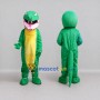 Custom Green and Yellow Snake Character Mascot Costume Adult Full Body Suit for Wildlife Events