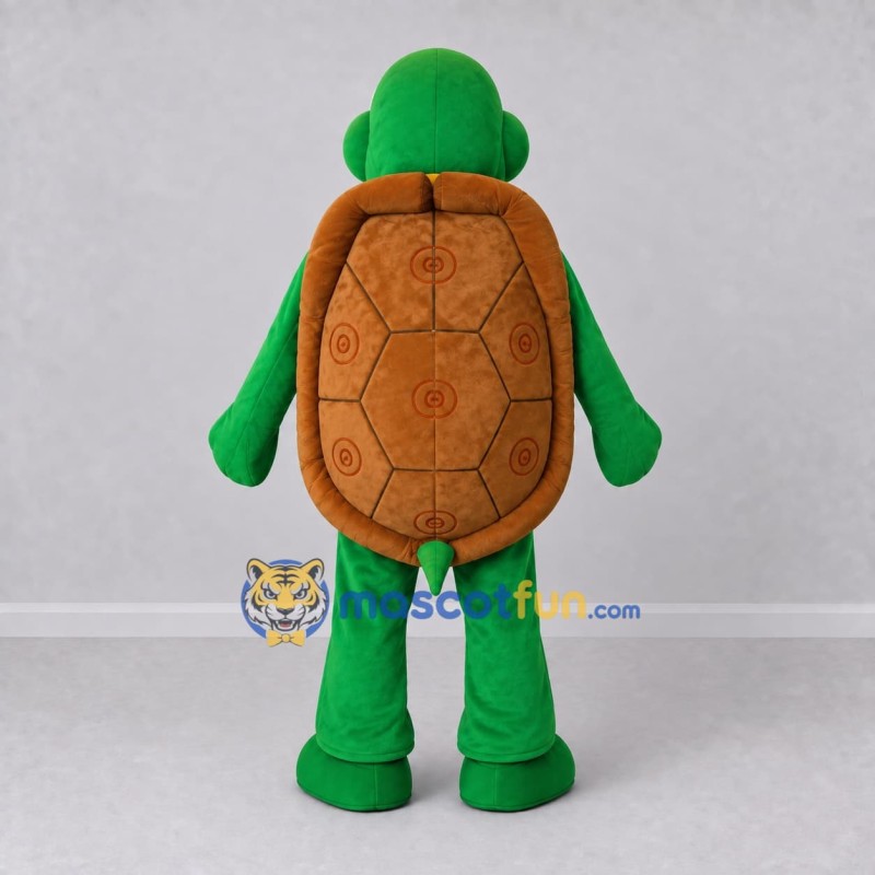 Custom Green and Brown Turtle Character Mascot Costume Adult Full Body Suit for Wildlife Events Custom Green and Brown Turtle Character Mascot Costume Adult Full Body Suit for Wildlife Events